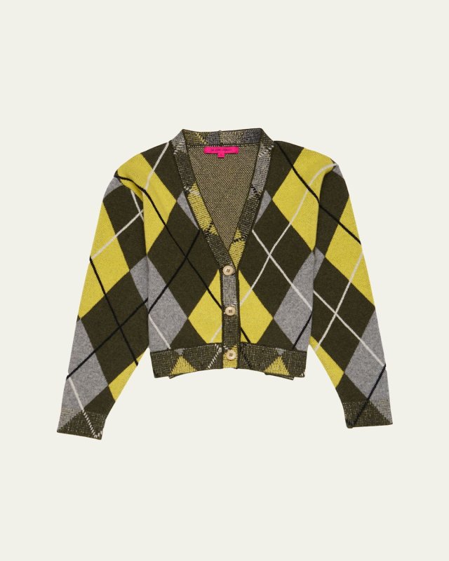 Argyle Cashmere Cardigan
